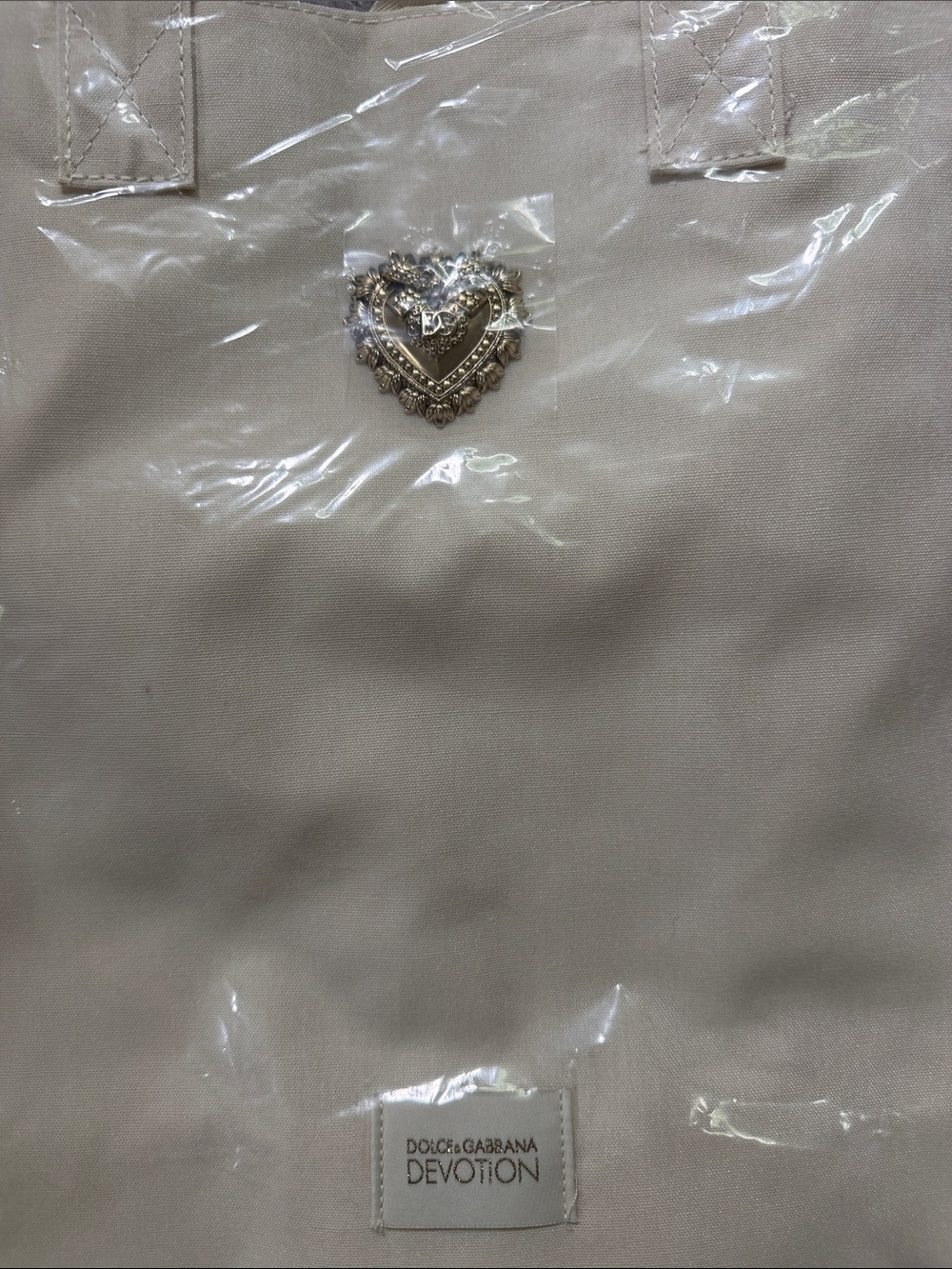 D&G White Canvas Tote - Picture 2 of 2